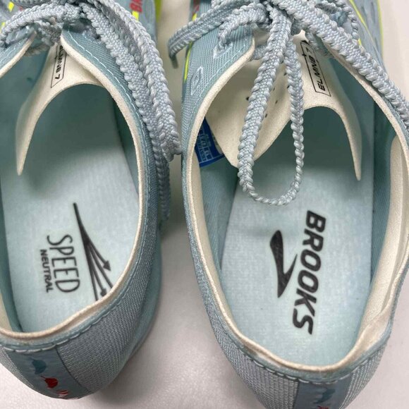 Brooks ELMN8 7 Running Track Shoes Unisex Mens 13 Blue Lightweight Track & Field - Picture 8 of 10